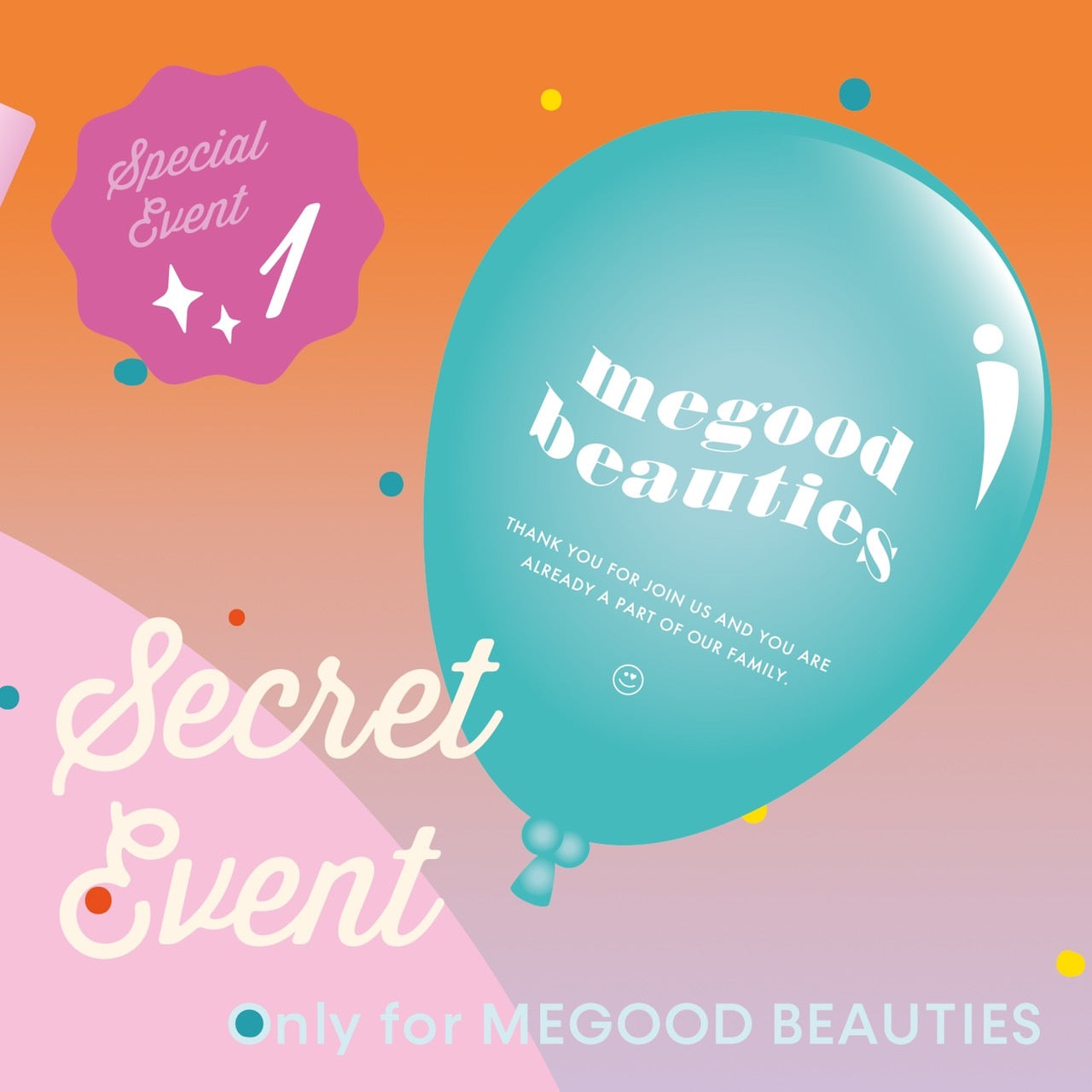 SPECIAL EVENT告知①🎂MEGOOD BEAUTY 3rd BIRTHDAY🎂