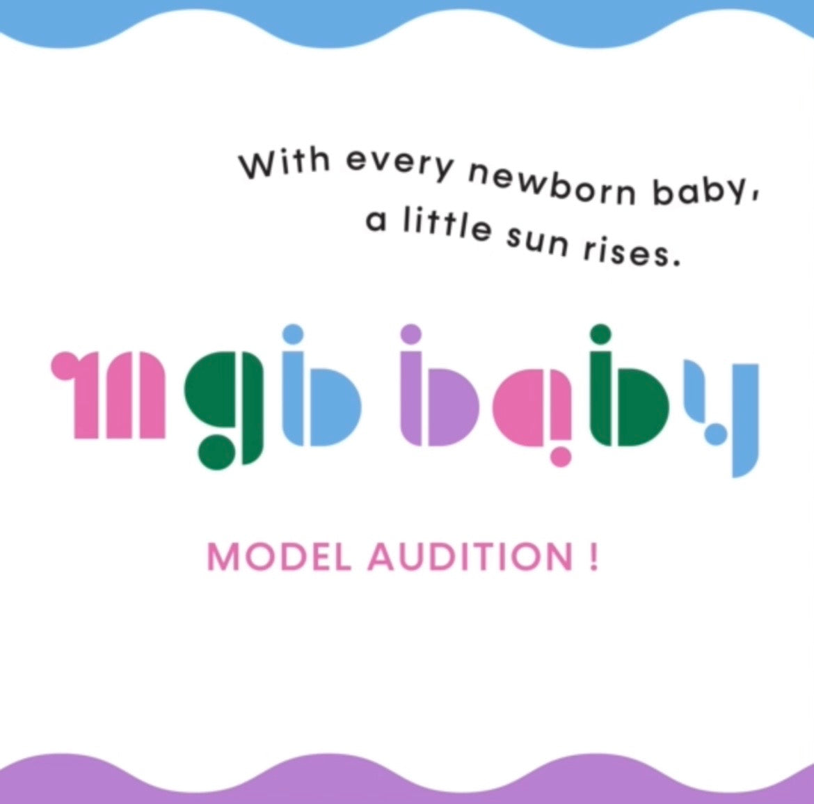 ð¶mgb baby LAUNCH & BABY MODEL AUDITIONð¶