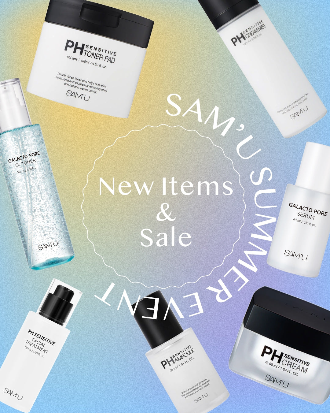 SAM'U SALE開催❤️‍🔥話題の新商品2種もお取り扱いスタート🤍🫧